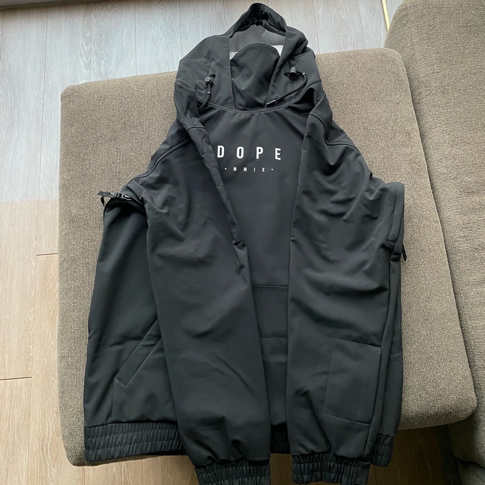 DOPE Black Performance Jacket for Men